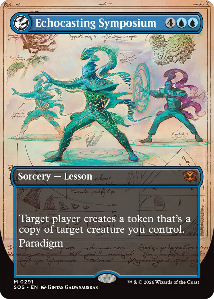 Echocasting Symposium (Borderless) [Secrets of Strixhaven] | Boutique FDB TCG