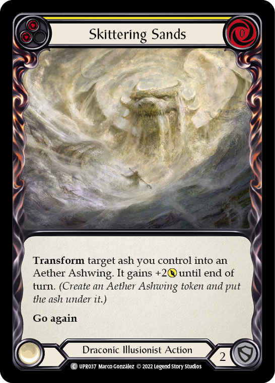 Skittering Sands (Yellow) [UPR037] (Uprising) | Boutique FDB TCG