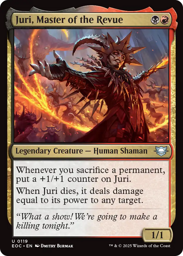 Juri, Master of the Revue [Edge of Eternities Commander] | Boutique FDB TCG