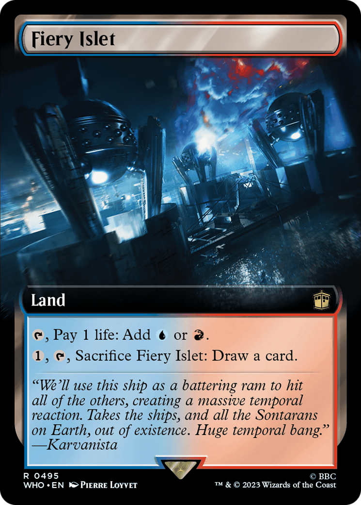 Fiery Islet (Extended Art) [Doctor Who] | Boutique FDB TCG