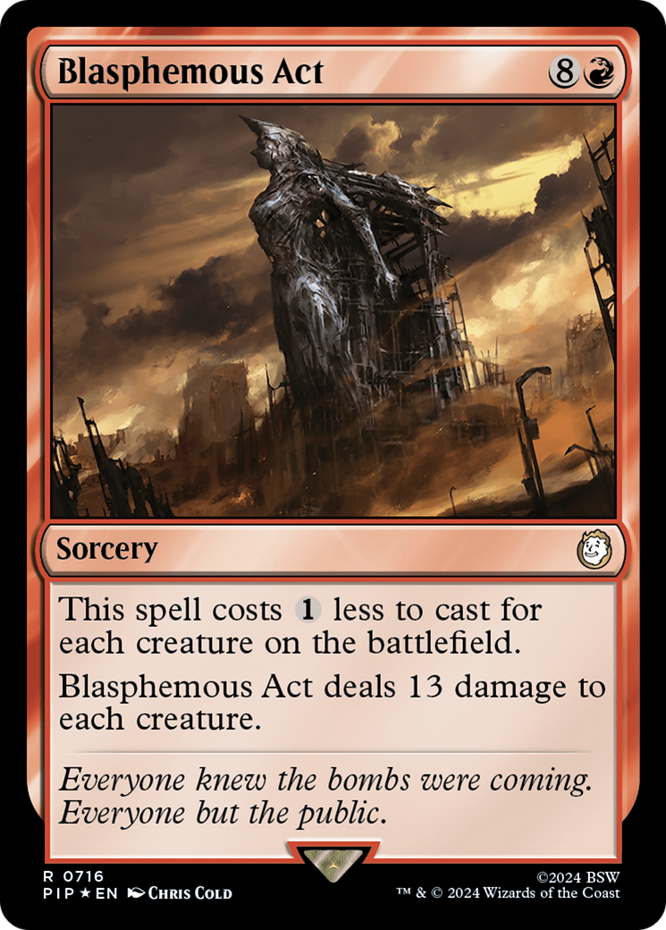 Blasphemous Act (Surge Foil) [Fallout] | Boutique FDB TCG