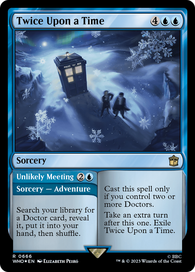 Twice Upon a Time // Unlikely Meeting (Surge Foil) [Doctor Who] | Boutique FDB TCG