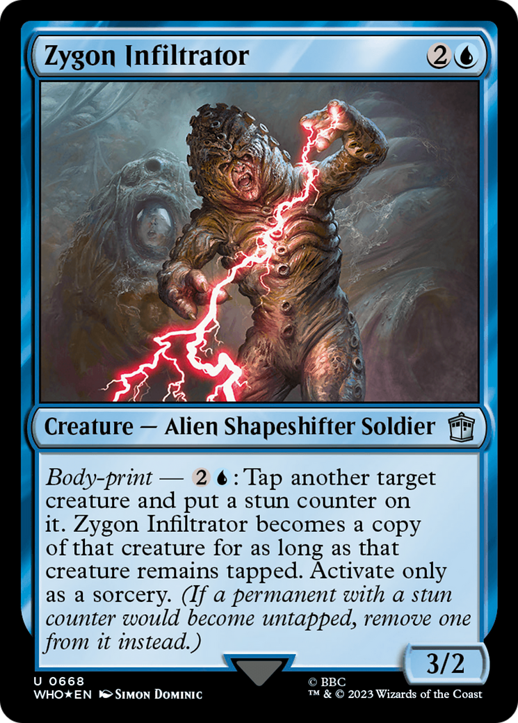 Zygon Infiltrator (Surge Foil) [Doctor Who] | Boutique FDB TCG