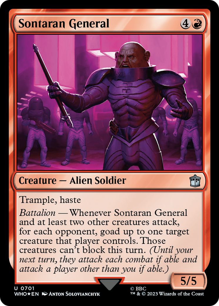 Sontaran General (Surge Foil) [Doctor Who] | Boutique FDB TCG