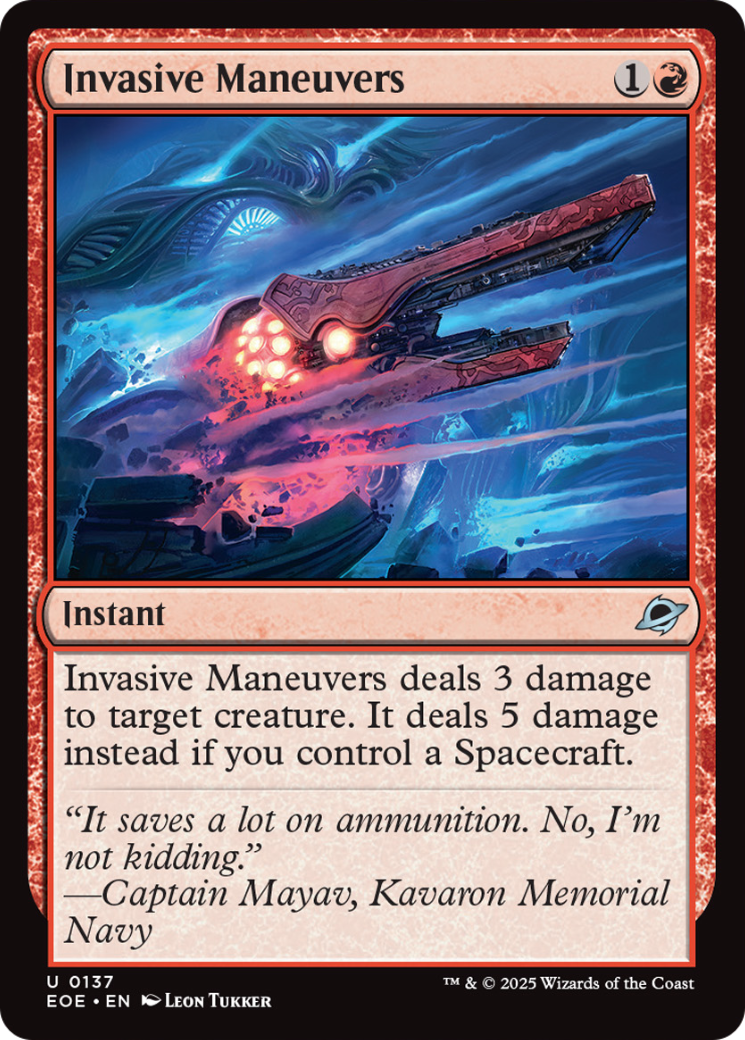Invasive Maneuvers [Edge of Eternities] | Boutique FDB TCG