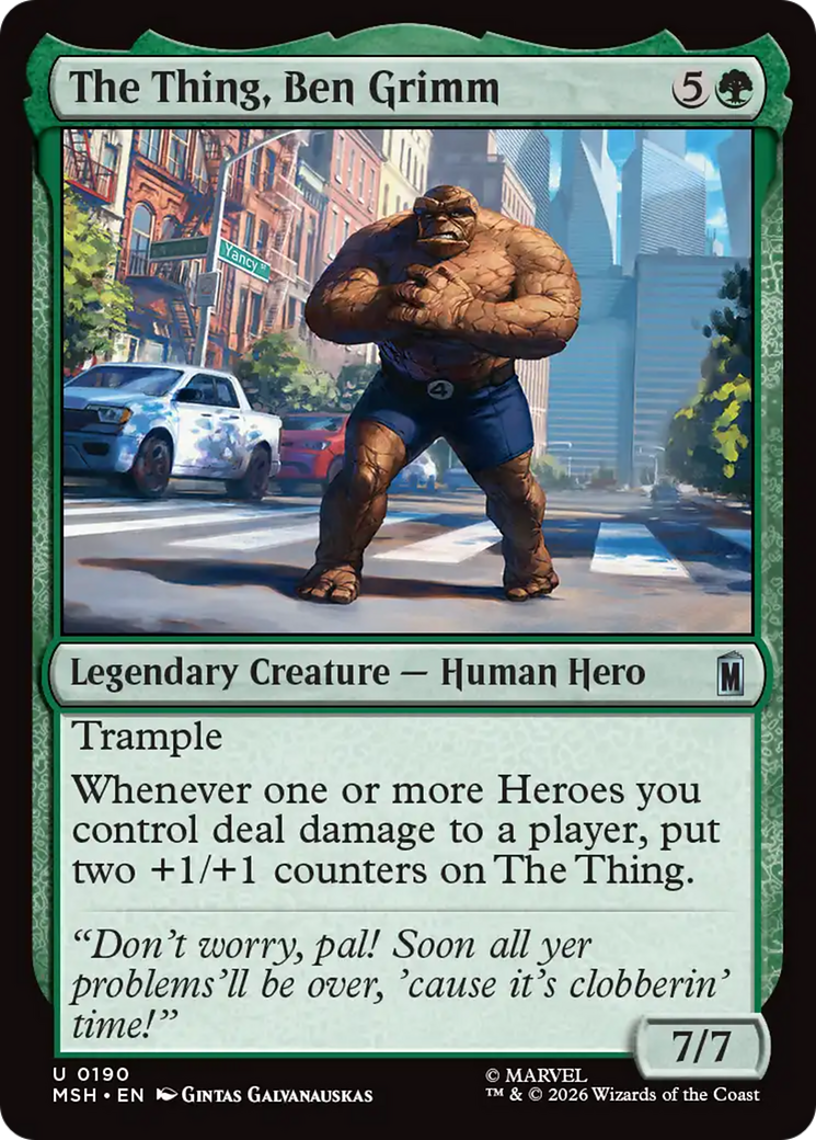 The Thing, Ben Grimm [Marvel Super Heroes] | Boutique FDB TCG