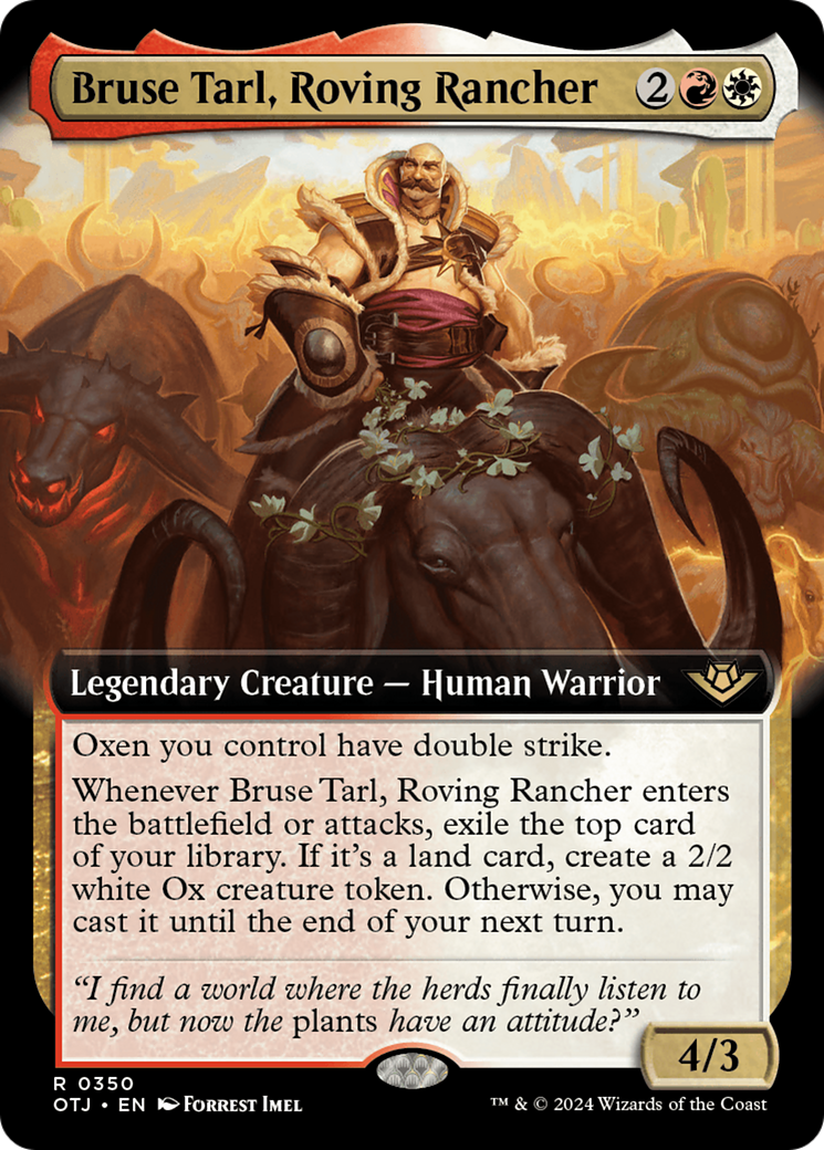 Bruse Tarl, Roving Rancher (Extended Art) [Outlaws of Thunder Junction] | Boutique FDB TCG