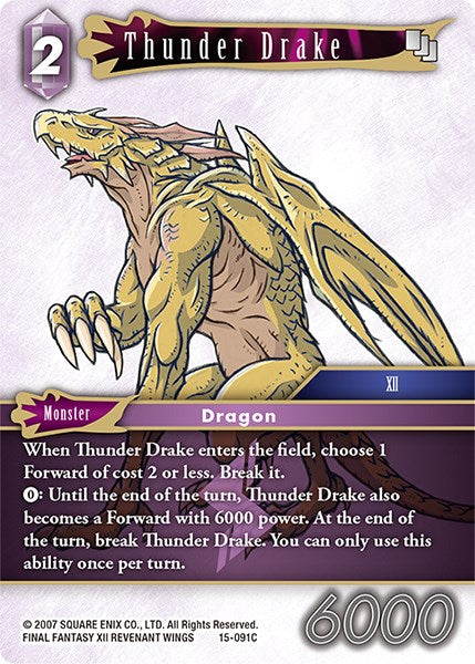 Thunder Drake [Crystal Dominion] | Boutique FDB TCG