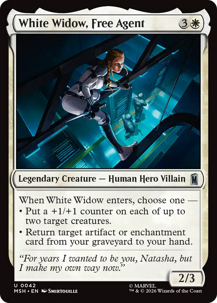White Widow, Free Agent [Marvel Super Heroes] | Boutique FDB TCG