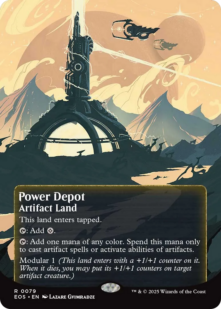 Power Depot (0079) (Borderless) [Edge of Eternities: Stellar Sights] | Boutique FDB TCG