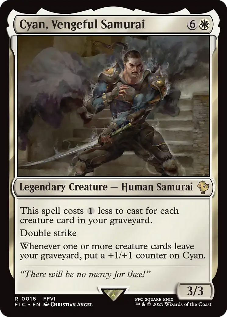 Cyan, Vengeful Samurai [FINAL FANTASY Commander] | Boutique FDB TCG