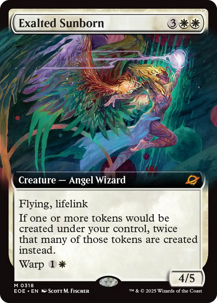 Exalted Sunborn (Extended Art) [Edge of Eternities] | Boutique FDB TCG