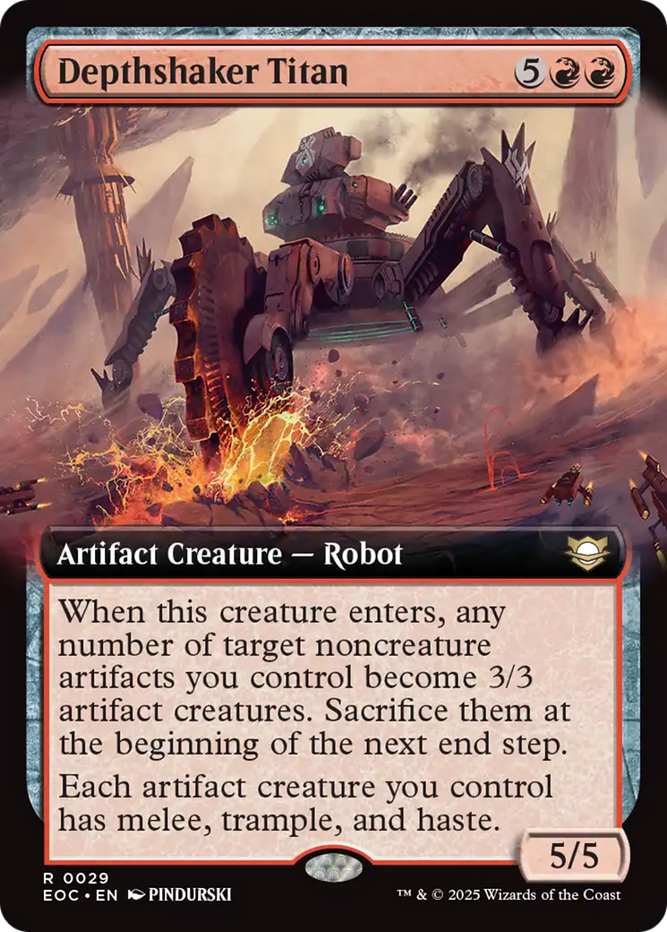 Depthshaker Titan (Extended Art) [Edge of Eternities Commander] | Boutique FDB TCG