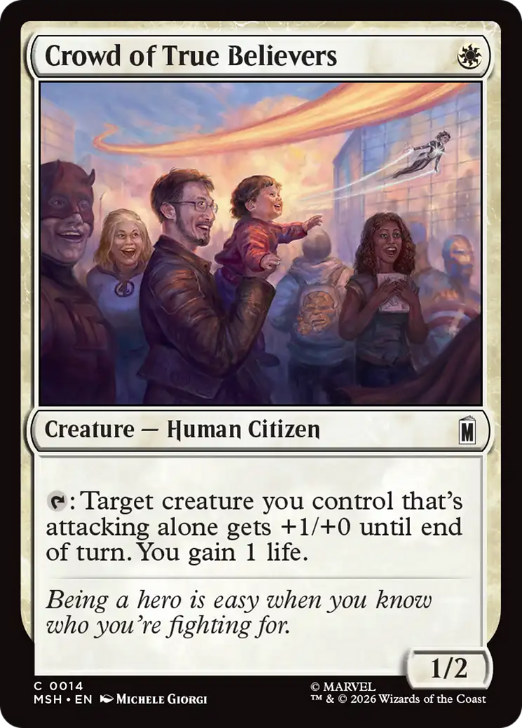 Crowd of True Believers [Marvel Super Heroes] | Boutique FDB TCG