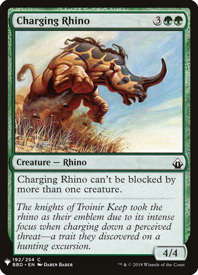 Charging Rhino [Mystery Booster] | Boutique FDB TCG