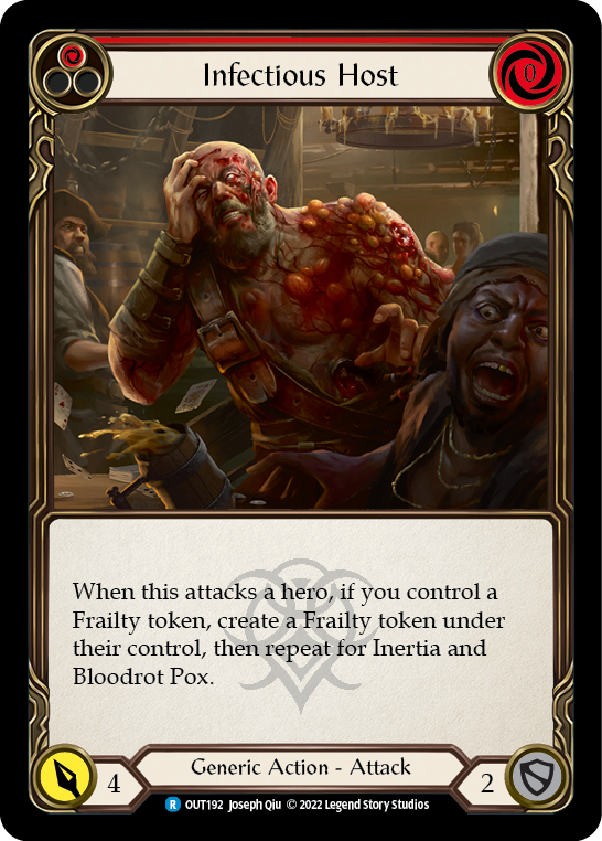 Infectious Host (Red) [OUT192] (Outsiders) | Boutique FDB TCG