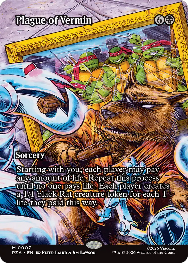 Plague of Vermin (Borderless) [Teenage Mutant Ninja Turtles Eternal-Legal] | Boutique FDB TCG