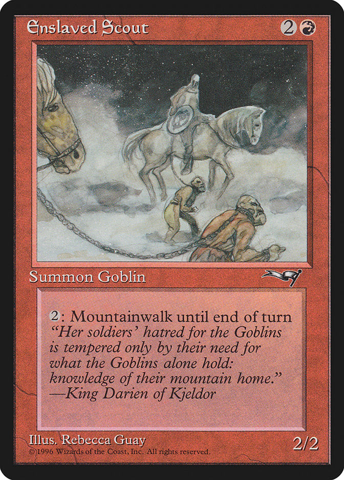 Enslaved Scout (Horse Art) [Alliances] | Boutique FDB TCG