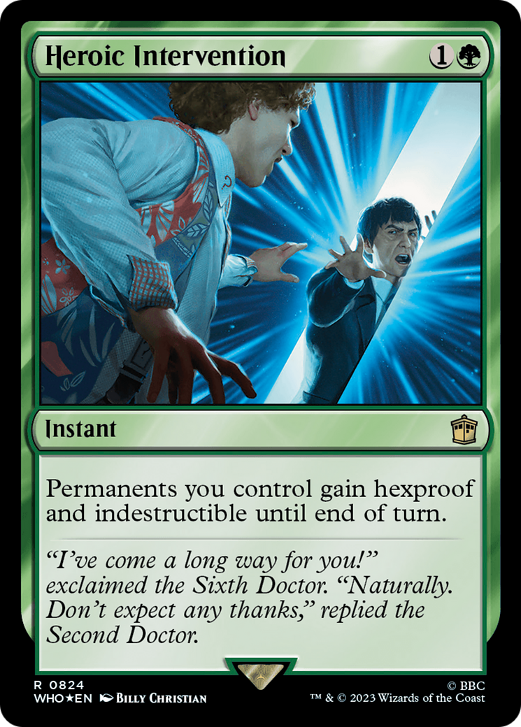 Heroic Intervention (Surge Foil) [Doctor Who] | Boutique FDB TCG