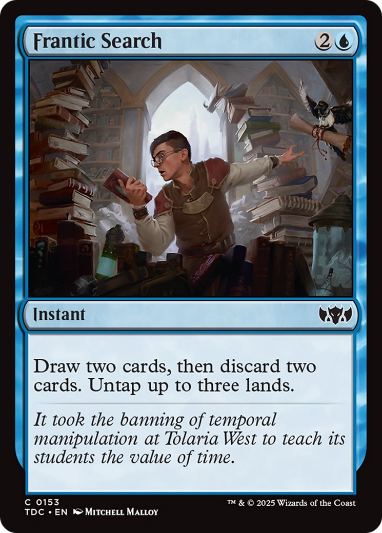 Frantic Search [Tarkir: Dragonstorm Commander] | Boutique FDB TCG
