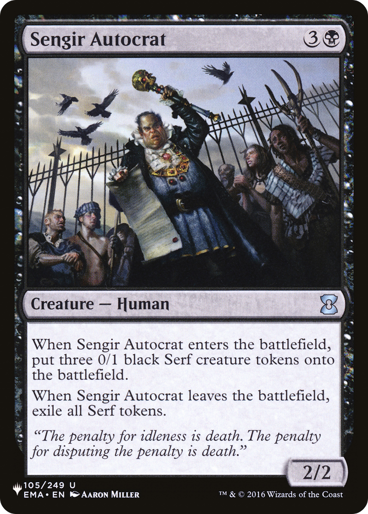 Sengir Autocrat [The List] | Boutique FDB TCG