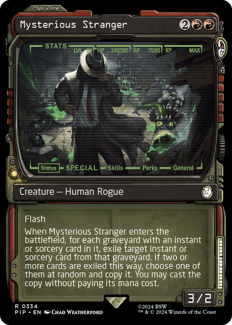 Mysterious Stranger (Showcase) [Fallout] | Boutique FDB TCG