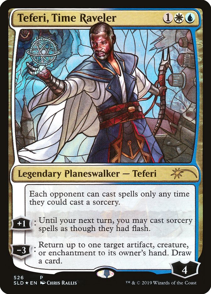 Teferi, Time Raveler (Stained Glass) [Secret Lair Drop Promos] | Boutique FDB TCG
