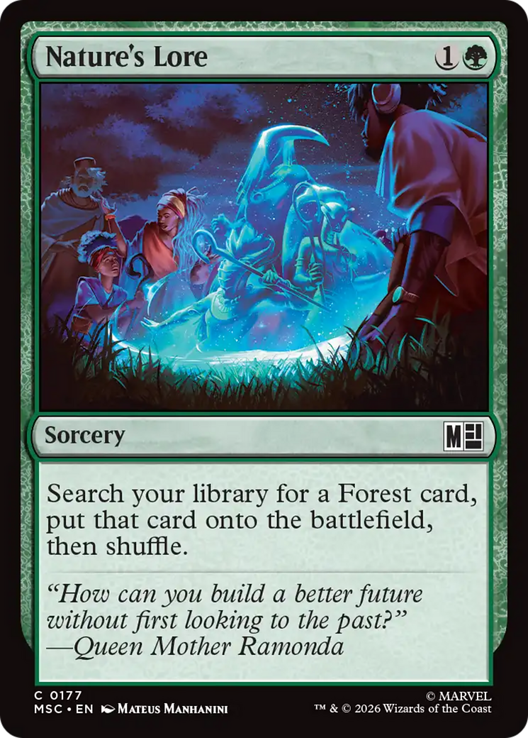 Nature's Lore (Surge Foil) [Marvel Super Heroes Commander] | Boutique FDB TCG