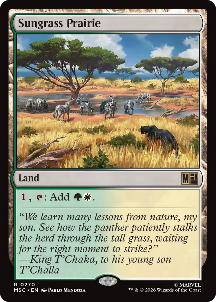 Sungrass Prairie (Surge Foil) [Marvel Super Heroes Commander] | Boutique FDB TCG