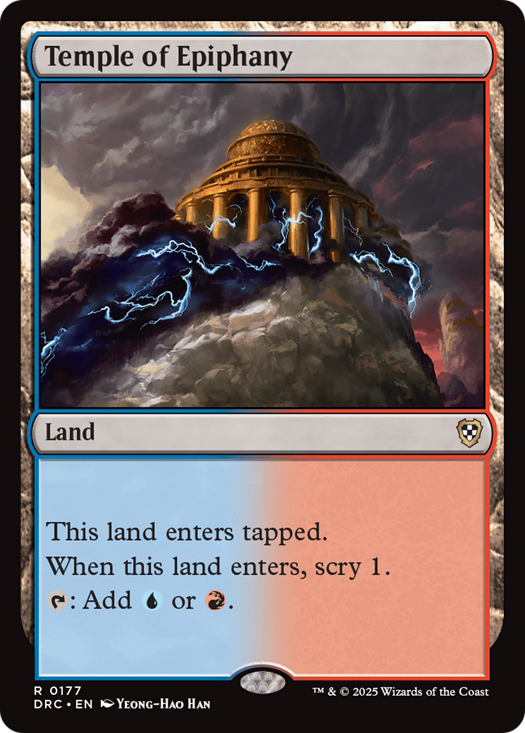 Temple of Epiphany [Aetherdrift Commander] | Boutique FDB TCG