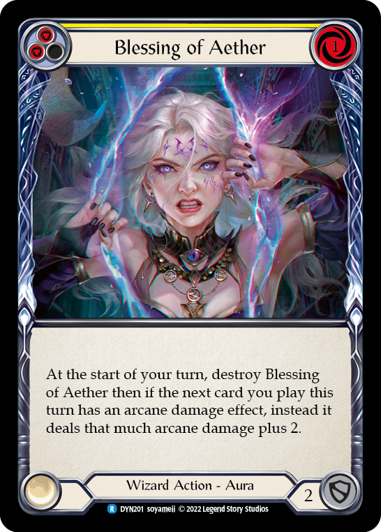 Blessing of Aether (Yellow) [DYN201] (Dynasty) | Boutique FDB TCG