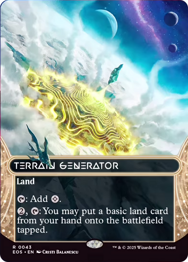 Terrain Generator (0043) (Borderless) [Edge of Eternities: Stellar Sights] | Boutique FDB TCG