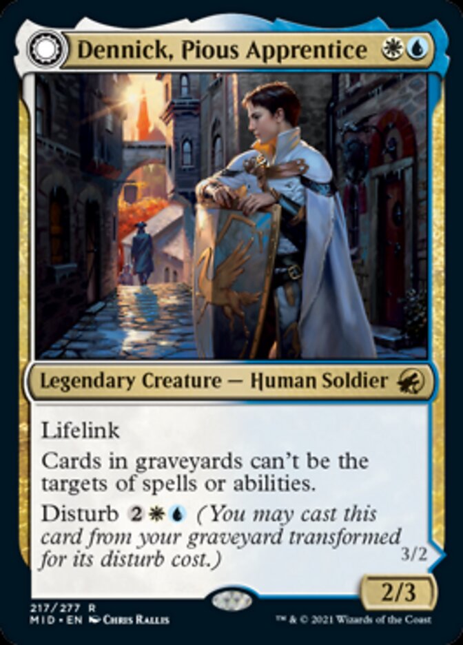 Dennick, Pious Apprentice // Dennick, Pious Apparition [Innistrad: Midnight Hunt] | Boutique FDB TCG