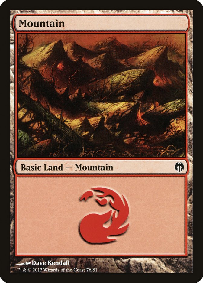 Mountain (76) [Duel Decks: Heroes vs. Monsters] | Boutique FDB TCG