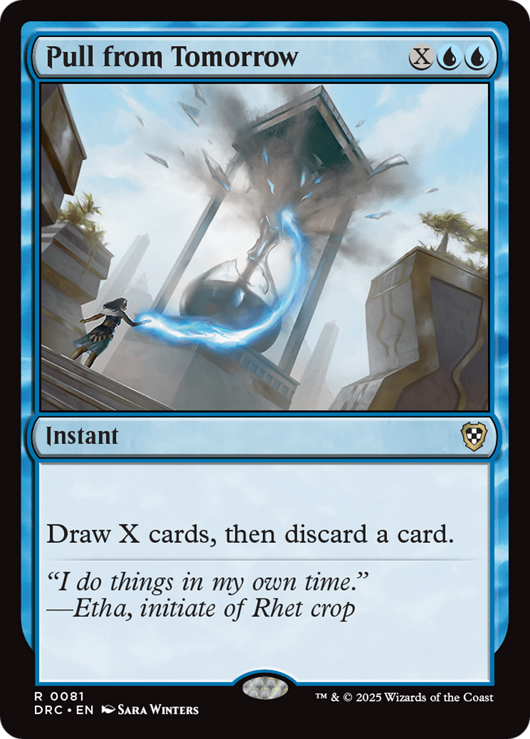 Pull from Tomorrow [Aetherdrift Commander] | Boutique FDB TCG