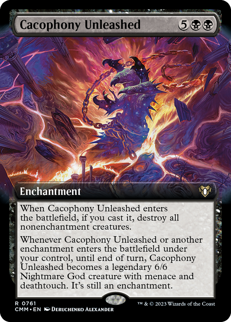 Cacophony Unleashed (Extended Art) [Commander Masters] | Boutique FDB TCG