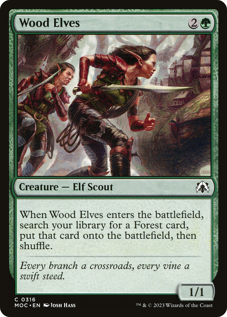 Wood Elves [March of the Machine Commander] | Boutique FDB TCG