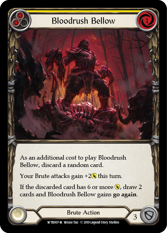 Bloodrush Bellow [WTR007-M] (Welcome to Rathe)  Alpha Print Rainbow Foil | Boutique FDB TCG