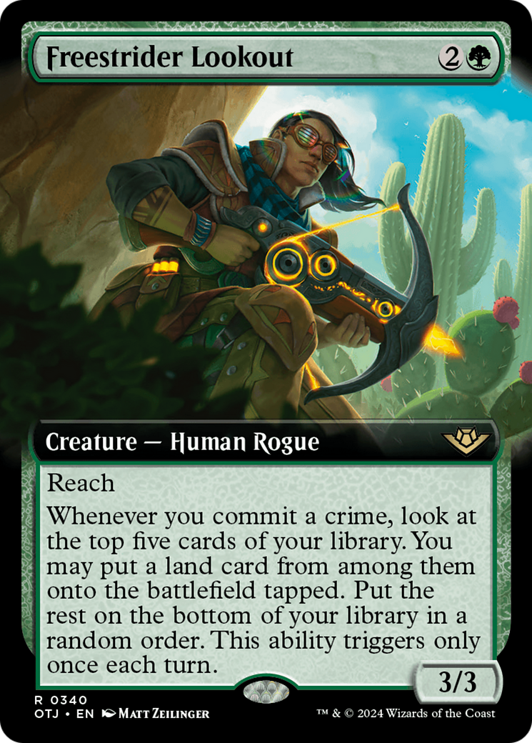 Freestrider Lookout (Extended Art) [Outlaws of Thunder Junction] | Boutique FDB TCG