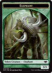 Elephant (012) // Spirit (016) Double-Sided Token [Modern Horizons Tokens] | Boutique FDB TCG