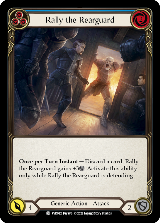 Rally the Rearguard (Blue) [RVD022] (Classic Battles: Rhinar vs Dorinthea) | Boutique FDB TCG