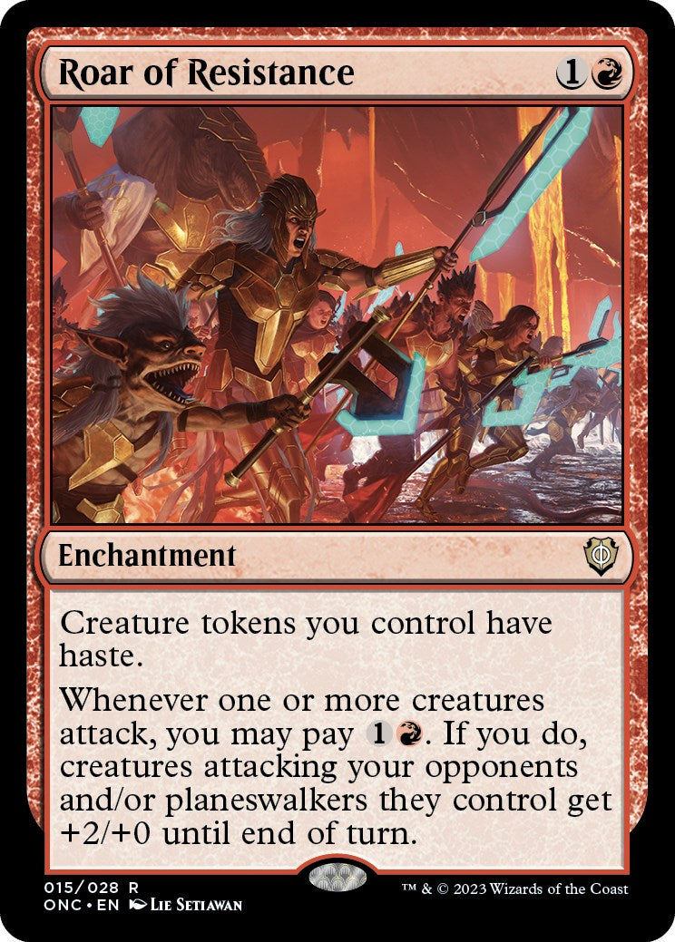 Roar of Resistance [Phyrexia: All Will Be One Commander] | Boutique FDB TCG