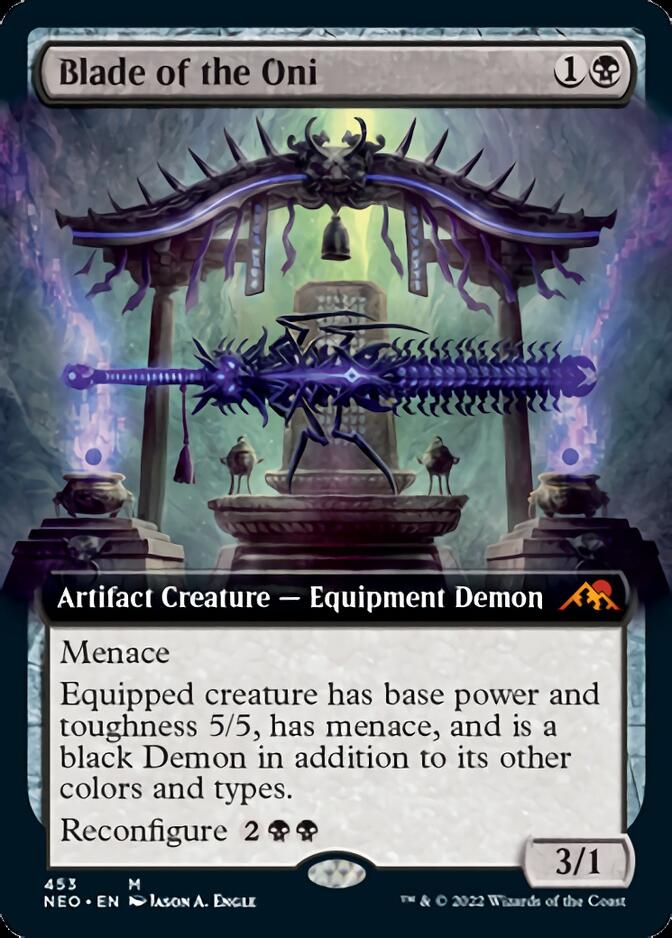 Blade of the Oni (Extended Art) [Kamigawa: Neon Dynasty] | Boutique FDB TCG