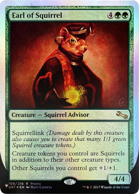 Earl of Squirrel (Unfinity Foil Edition) [The List] | Boutique FDB TCG