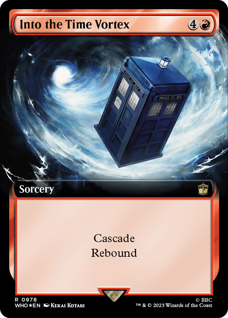 Into the Time Vortex (Extended Art) (Surge Foil) [Doctor Who] | Boutique FDB TCG