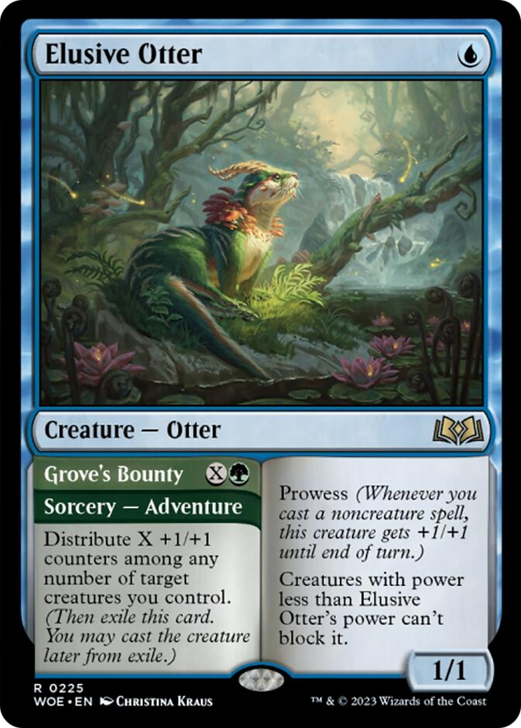 Elusive Otter // Grove's Bounty [Wilds of Eldraine] | Boutique FDB TCG