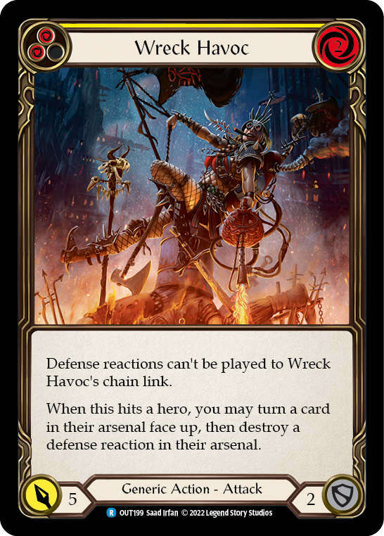 Wreck Havoc (Yellow) [OUT199] (Outsiders) | Boutique FDB TCG