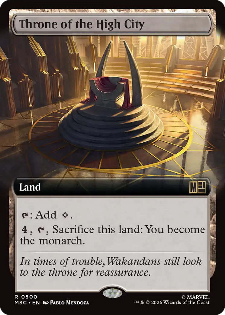 Throne of the High City (Extended Art) [Marvel Super Heroes Commander] | Boutique FDB TCG
