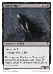 Street Wraith (White Border) [Mystery Booster 2] | Boutique FDB TCG