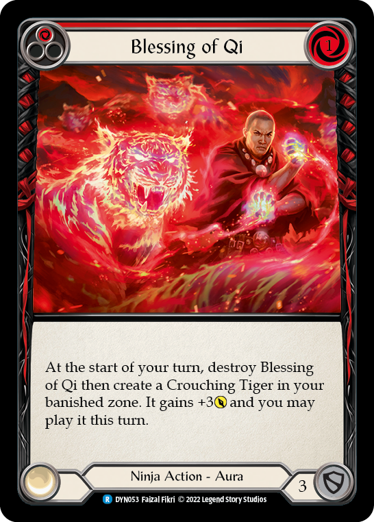 Blessing of Qi (Red) [DYN053] (Dynasty) | Boutique FDB TCG